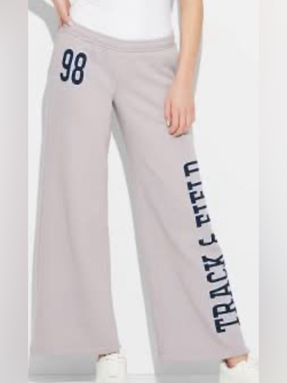 🌸NWT WIDE FABLE WIDE LEG TRACK & FIELD GREY SWEATPANTS SIZE XL🌸